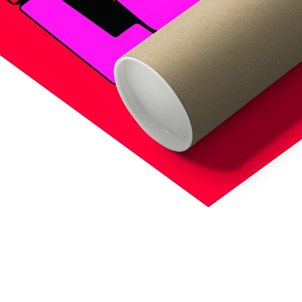 Don't Forget to Love Yourself – Red Background – Print