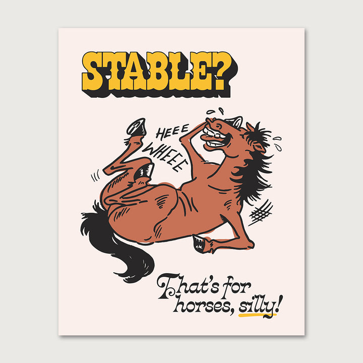 Stable? – Print